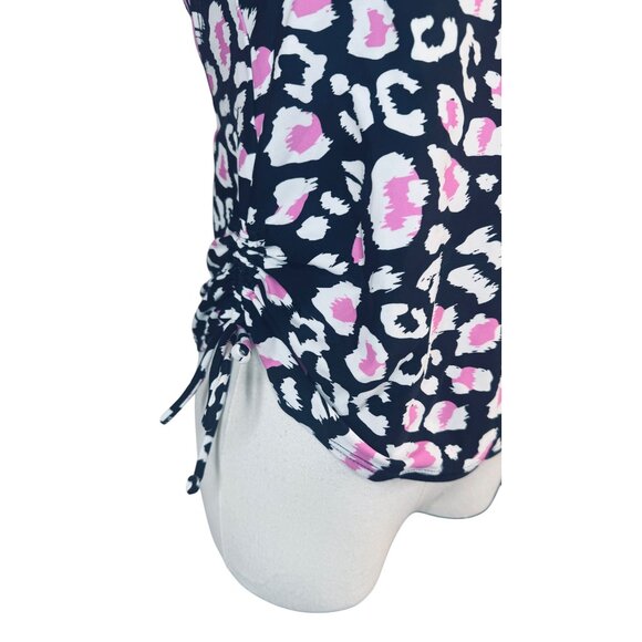 2/$30 NWT Salt & Cove Large Tankini Leopard Print Padded Bra Strappy Adjustable - Picture 13 of 14